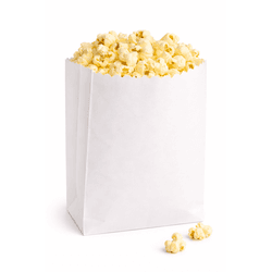 Saco de Pipoca Branco P1 - 500 unidades - César Embalagens