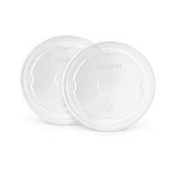 Tampa Para Copo de Isopor 120 ml - Pacote 50 unida... - César Embalagens