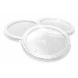 Tampa Plástica Com Furo 770 ml - Pacote 50 unidade... - César Embalagens