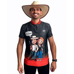 CAMISA MASCULINA MANGA CURTA AGROPIL PRETO / LARAN... - CFBRASIL