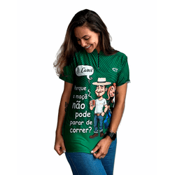 CAMISA FEMININA MANGA CURTA AGROPIL VERDE GOLA PAD... - CFBRASIL