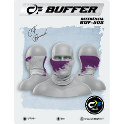 BUFFER C.F BRASIL ESTAMPADO IMPACTO ROXO FEMININO ... - CFBRASIL