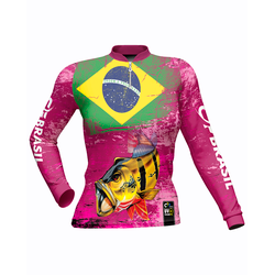 CAMISA DE PESCA LINHA EXTREME PRÓ FÚCSIA DA PÁTRIA... - CFBRASIL