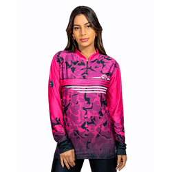 CAMISA FEMININA C.F BRASIL CAMUFLADO ROSA - P035-C... - CFBRASIL