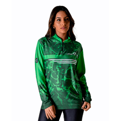 CAMISA FEMININA C.F BRASIL CAMUFLADO VERDE - P035-... - CFBRASIL