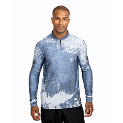 CAMISA MASCULINA C.F BRASIL NEBULOSA CINZA - P037-... - CFBRASIL