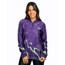 CAMISA FEMININA C.F BRASIL RUPTURA GRÁFICA LILAS C... - CFBRASIL