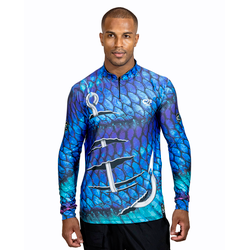 CAMISA MASCULINA C.F BRASIL ESCAMA AZUL - P057-C1 ... - CFBRASIL