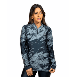 CAMISA FEMININA C.F BRASIL EXPLOSÃO DIGITAL CINZA ... - CFBRASIL