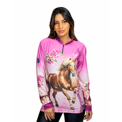 CAMISA FEMININA C.F COUNTRY CHARME CAMPESTRE ROSA ... - CFBRASIL