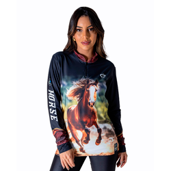 CAMISA FEMININA C.F COUNTRY CAVALO FORÇA DO SERTÃO... - CFBRASIL