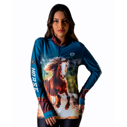 CAMISA FEMININA C.F COUNTRY CAVALO FORÇA DO SERTÃO... - CFBRASIL