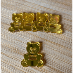 Passador de elástico Urso desenhado 2,5cm 5 unidad... - CHAMMA FESTA