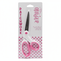 Tesoura Patchwork 21cm Branca/Rosa ArtePunto - 014... - CHAMMA FESTA