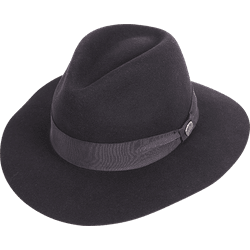  Fedora Felt Preto - 110123123360 - Pralana Industria E Com Ltda