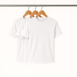 Kit 3 Camisetas Dry Fit Masculina Branca - KIT3-DR... - CHIELLA