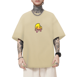 Camiseta Oversized Masculina Smile Nude - PLIN-OVE... - CHIELLA