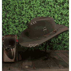 Kit Chapéu Cravo e Bainha para Faca - CRAVOFACA - CLUB 21 COUNTRY