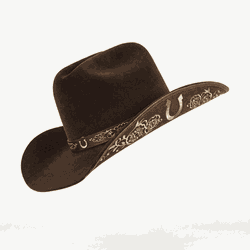 Chapéu Country Amuleto Café Aba 10 Aveludado Uniss... - CLUB 21 COUNTRY