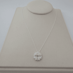 COLAR TREVO CORAÇÕES CRAVEJADOS - 26775 - C Martiniano Joias