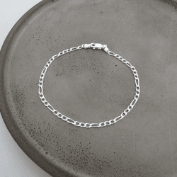 Pulseira 3em1 Masculina 2,5mm 20cm - 26411 - C Martiniano Joias