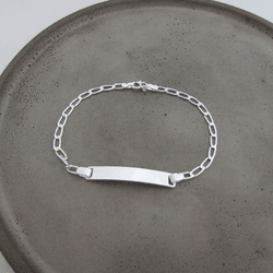 Pulseira Plaquinha Masculina - 26656 - C Martiniano Joias