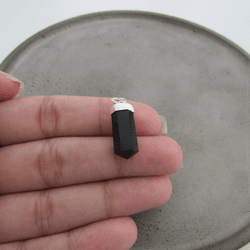 Pingente Pedra Natural Com Ponta Onix Argola Gota ... - C Martiniano Joias