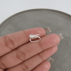 PIERCING FAKE 2 AROS LISOS 1 ZIRCÔNIA REDONDA COM ... - C Martiniano Joias