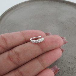 PIERCING FAKE 2 FILEIRAS DE MINI ZIRCÔNIAS NA COR ... - C Martiniano Joias