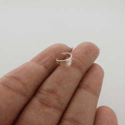 Piercing Fake Folha Risquinhos Prata Clara - 26868 - C Martiniano Joias