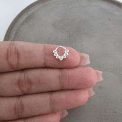 PIERCING 7 FOLHAS COM MINI ZIRCÔNIA CRISTAL - 2613... - C Martiniano Joias