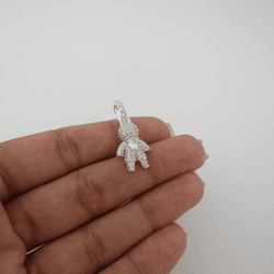 Pingente Menino Cravejado Zirconia Coração Cristal... - C Martiniano Joias