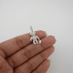Pingente Urso Ted e Baby Cravejado - 26913 - C Martiniano Joias