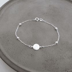 Pulseira Medalha Nossa Senhora 4 Bolinhas - 26643 - C Martiniano Joias