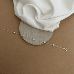 PULSEIRA 5 BOLINHAS 3MM CARTIER 18CM - 26953 - C Martiniano Joias