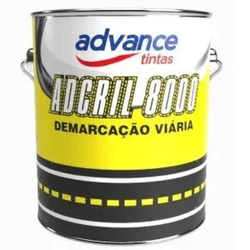 Tinta Amarela para Demarcação Viária 18L - Adcril 8000 Advance - CONSTRUTINTAS