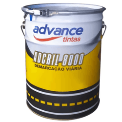 Tinta Amarela para Demarcação Viária 3,6L - Adcril 8000 Advance - CONSTRUTINTAS