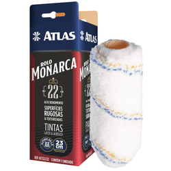 Rolo Lã Sintética 23cm Multiuso Altura 22mm - MONARCA 722/22 - ATLAS - CONSTRUTINTAS