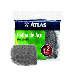 Palha de Aço nº2 - 90/70 - ATLAS - CONSTRUTINTAS