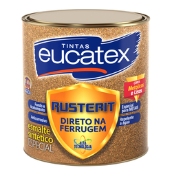 Esmalte Direto na Ferrugem Metalíco 900ml - RUSTERIT - EUCATEX - CONSTRUTINTAS
