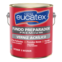 VERNIZ ACRÍLICO INCOLOR 3,6 LITROS - EUCATEX - CONSTRUTINTAS