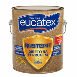 Esmalte Sintético Direto na Ferrugem Metalíco 3 Litros - RUSTERIT - EUCATEX - CONSTRUTINTAS