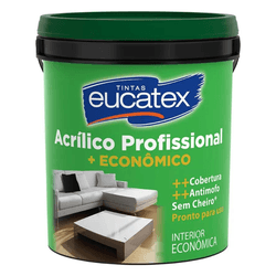 ACRÍLICO FOSCO BRANCO 15 LITROS PEG&PINTE PROFISSIONAL - CONSTRUTINTAS