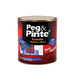 Esmalte Brilhante Peg & Pinte Cinza Escuro 900ml - Eucatex - CONSTRUTINTAS