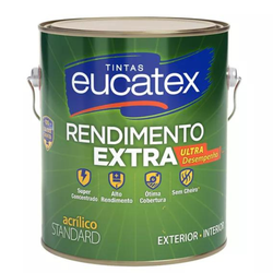 Tinta Acrílica Eucatex Rendimento Extra Fosco 3,6L - CONSTRUTINTAS