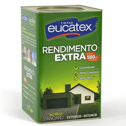 Tinta Acrílica Eucatex Rendimento Extra Fosco 18L - CONSTRUTINTAS