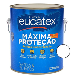 Tinta Acrílica Fosco Emborrachada Eucatex Máxima Proteção 3,6L - CONSTRUTINTAS
