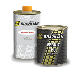 Kit Verniz PU 900ml + Endurecedor 450ml Alto Sólidos 7060 - Brazilian - CONSTRUTINTAS