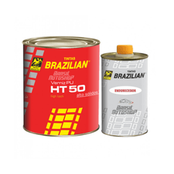 Kit Verniz PU 900ml + Endurecedor 450ml Alto Sólidos HT50 - Brazilian - CONSTRUTINTAS