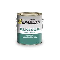 Esmalte Sintético Semi Brilho Industrial 3,6 Litros - Alkylux - BRAZILIAN - CONSTRUTINTAS